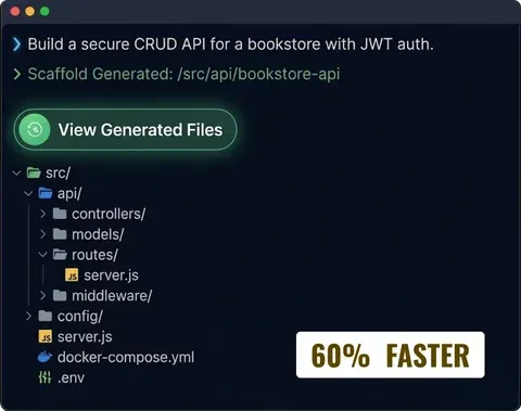 AI-scaffolded API in a terminal from the Software Engineering course